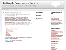 Tablet Screenshot of blog.connaissancedesarts.com