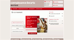 Desktop Screenshot of boutique.connaissancedesarts.com