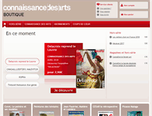 Tablet Screenshot of boutique.connaissancedesarts.com